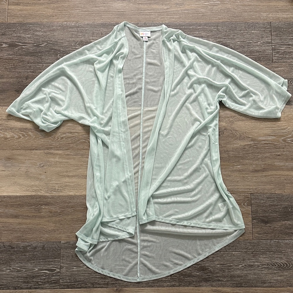 LuLaRoe Light Green Sheer Swim Cover-Up